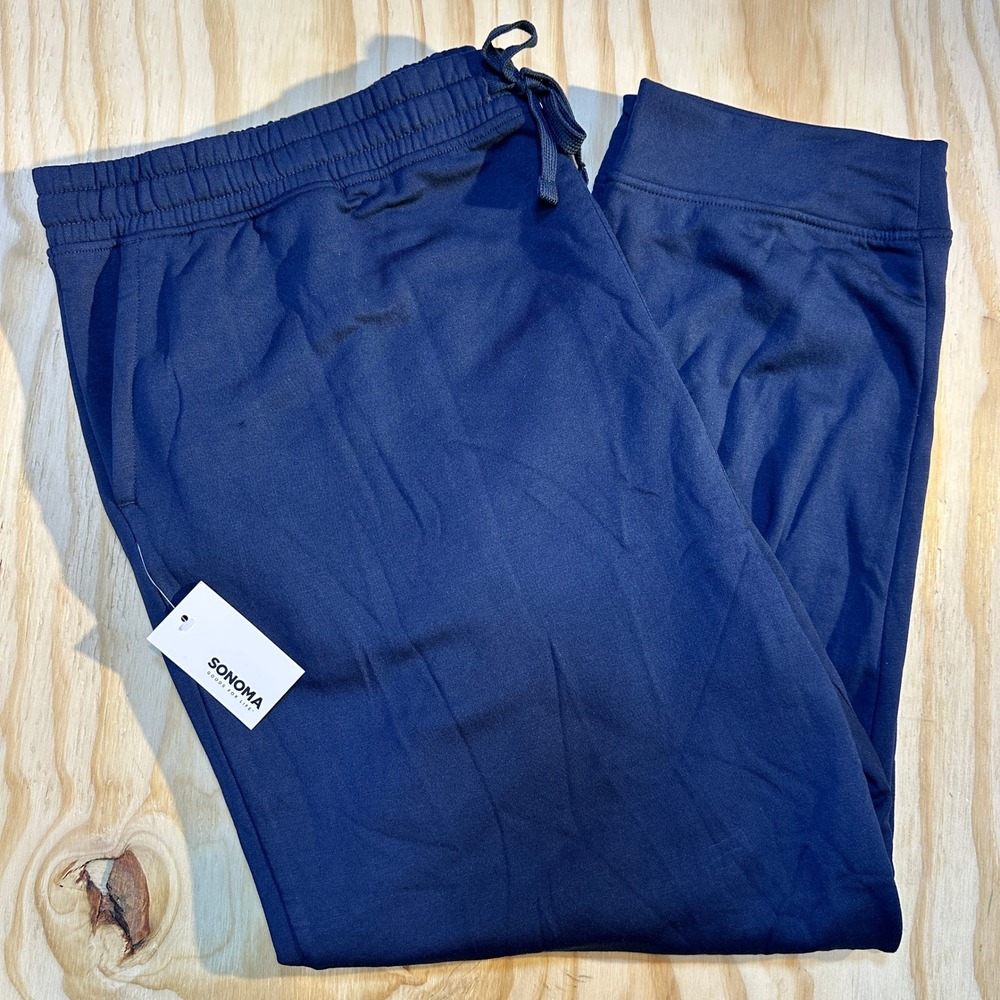 Sonoma Goods For Life Mens XXL Navy Blue Sleepwear Jogger Pants NWT